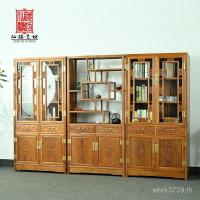 ราคา ใหม่สไตล์จีนหลายชั้นห้องทํางานพร้อมตู้ชั้นวางหนังสือ เวนจ์ ไม้ตู้หนังสือขนาดใหญ่ประตูกระจก5โวลต์มะฮอกกานีเฟอร์นิเจอร์ตู้หนังสือสํานักงาน โอเค (54403329522)