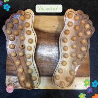 ราคา พร้อมส่งที่ยืนกดจุด นวดฝ่าเท้าแบบสปริง นวดเท้ากดจุด ผ่อนคลายกล้ามเนื้อ เป็นที่นวดเท้าทำจากไม้สักทอง (2638111815)