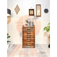 ราคา ตู้ทึบหวายวินเทจ 5 ชั้น เฟอร์นิเจอร์ไม้หวาย ญี่ปุ่นมือสอง (50802065295)