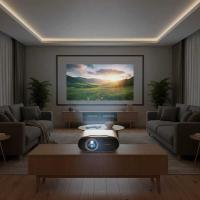 ราคา เลเซอร์โปรเจคเตอร์บ้านห้องนั่งเล่นสมาร์ทโฮมเธียเตอร์สํานักงานการประชุมโรงแรมเชิงพาณิชย์ ข & ข โปรเจ็กเตอร์ (44027161130)