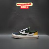 ราคา HIJAU REVENGE X STORM RAINBOW สีเขียวสีเหลือง NAVY SUEDE 39-43 รองเท้า (27681926420)