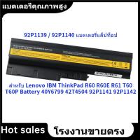 ราคา ★92P1139 / 92P1140 แบตเตอรี่แล็ปท็อป สำหรับ Lenovo IBM ThinkPad R60 R60E R61 T60 T60P Battery 40Y6799 42T4504 (41356343795)