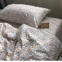 ราคา ผ้าฝ้าย 100% ลายดอกไม้ 5 ฟุต6 ฟุต.1 ปลอกผ้านวม 1 ผืน(ไม่รวมผ้านวม) ขนาดมาตรฐาน (8295956648)