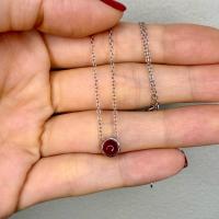 ราคา สร้อยคอพร้อมจี้ ทับทิม ออเร้นจ์แซฟไฟร์ พลอยแท้จันทบุรี สร้อยเงินแท้92.5 ชุบทองคำขาว #สร้อยคอพร้อมจี้ (42951691334)