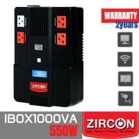 ราคา ZIRCON IBOX 1000VA/550W เครื่องสำรองไฟ UPS Line interactive with stabilizer (46052347641)