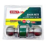 ราคา COLT LITE ลูกบิดห้องน้ำ หัวกลม รุ่น K587 SS BK สีสเตนเลส (42072998382)