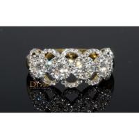 ราคา แหวนเพชรแท้ เพชรเบลเยี่ยมคัทน้ำ97-98 ความสะอาดvs-vvs รวมทั้งหมด0.75กะรัต ทองคำ18K ไซด์53 สวยดูดีค่ะ (7674216016)