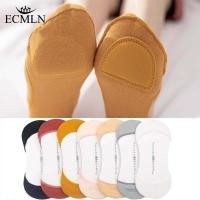 ราคา ECMLN Forefoot Pad ผู้หญิงผ้าฝ้ายถุงเท้าเรือซิลิโคนกันกระแทกลื่นปากตื้นรองเท้าส้นสูงถุงเท้าที่มองไม่เห็น (41706796169)
