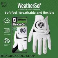 ราคา ถุงมือกอล์ฟ FootJoy WeatherSof กันลื่น ทนทาน (58003236536)