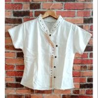 ราคา เก็บปลายทาง เสื้อพื้นเมือง สีขาว/กรม ผ้าฝ้ายพื้นเมือง (2222666927)