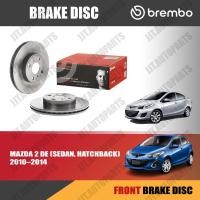 ราคา Brembo จานเบรค MAZDA 2 DE SEDAN ELEGANCE, HATCHBACK 2010-2014 มาสด้า 2 ซีดาน 4 ประตู, 5 ประตู ปี 2010-2014 [คู่หน้า] (23750261109)