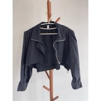 ราคา ส่งต่อ เสื้อเชิ้ตครอป เสื้อคลุมครอปแขนยาว รูดจั้มเอวได้ (มือสอง) (27969018827)