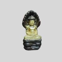 ราคา พระนาคปรก หลวงพ่อศิลา เนื้อทองเหลืองรมน้ำตาล องค์ปิดทอง วัดทุ่งเสลี่ยม จ.สุโขทัย (17572586937)