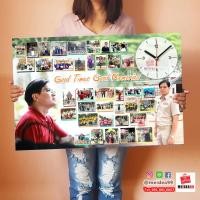 ราคา กรอบลอยพร้อมออกแบบใส่นาฬิกา ของขวัญที่ระลึกเกษียณ งานพิมพ์คุณภาพ 24x36นิ้ว (21925459317)
