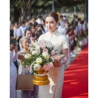 ราคา พรี-ออเดอร์ ชุดไทยน้องเบลล่า ชุดไทยจิตรลดา ชุดไทยออกงาน ชุดไปงานแต่ง ชุดไทยจิตรลดาประยุกต์ ชุดไทยงานบุญ (18186326329)