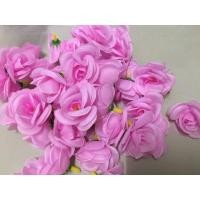 ราคา ดอกกุหลาบบาน สีชมพูพาสเทล ดอกกุหลาบผ้า50/49 (11302778218)