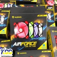 ราคา พัดลมเคส Nubwo Airforce NFT-100 120mm Fan Case พัดลมคอม ไฟLED ลมแรง NFT100 พัดลมคอมพิวเตอร์ รับประกันของแท้ (10706127752)