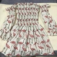 ราคา เสื้อเปิดไหล่ลายฟามิงโก้ (1558614541)