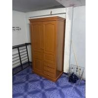 ราคา ตู้เสื้อผ้าบานปิดเปิดไม้สักทองแท้100% ❤️ (20841356266)