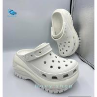 ราคา รองเท้าแตะผู้หญิง Crocs Mega Crush Clog ส้นสูง สุดสวย งานดี (18789890587)