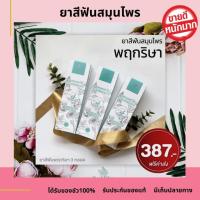 ราคา ยาสีฟัน พฤกริษา 3หลอด ยาสีฟันสมุนไพร ฟันขาว Pruk Risa สูตรฟลูออไรด์ ระงับกลิ่นปาก ช่วยให้ฟันขาว (3104074870)