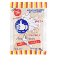 ราคา fl มี2ขนาด พริกไทยขาวป่น ตรามือที่1 white pepper ground 40-100กรัม (24412520259)