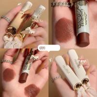 ราคา COD 6 สี matte velvet Lip GLOSS lace neckerchief bow / Lip clay / ลิปสติก Lip GLOSS Lip glaze long-lasting moisturizing and hydrating/ Lipstick beauty Lip mud (44458789758)