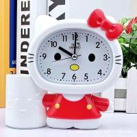 ราคา นาฬิกาปลุกคิตตี้ นวัตกรรมสร้างสรรค์ชายหญิงนักเรียนผู้ถือปากกาผึ้งนาฬิกาปลุกข้างเตียงเด็กการ์ตูนแฟชั่นน่ารักนาฬิกา (27055493100)