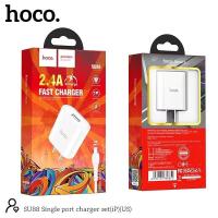 ราคา พร้อมส่งHOCO SU88หัวชาร์จ（ชุดชาร์จหัว+สาย)1USB 2.4A สินค้าใหม่ล่าสุด พร้อมส่ง (29668438000)