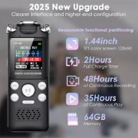 ราคา เครื่องบันทึกเสียงดิจิตอลที่ควบคุมด้วยเสียงระดับมืออาชีพ PCM บันทึกเสียงตัดเสียงรบกวน 512GB รองรับเครื่องเล่น OTG WAV MP3 (54502047112)