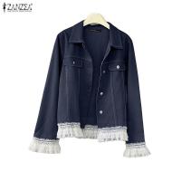 ราคา ZANZEA เสื้อแจ็кเก็ตสไตล์เกาหลีย้อนยุค พิมพ์ลายดอกไม้ สำหรับผู้หญิง (40927110236)