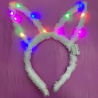 ราคา ( 12 ชิ้น) No.1593 คาดผมหูกระต่าย ที่คาดผมประดับไฟมีไฟประดับ คละสีคละลายสุ่มสี่สุ่มลาย ได้ทั้งหมด 12 ชิ้น (54501885613)