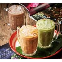 ราคา (6ใบ)แก้วสับปะรด ใส่กาแฟโบราณ มีหูจับ LUCKYGLASS TROPICAL MUG LG-311514(115) (3492998925)