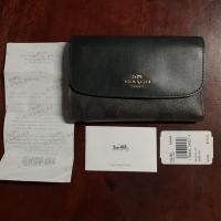 ราคา Coachแท้100%สามพับใบกลาง(มือสอง)ส่งฟรี!! (18929558873)