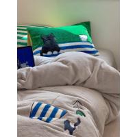 ราคา ชุดสี่ชิ้นกำมะหยี่นมปักสดลายแมวการ์ตูน ชุดเครื่องนอนกำมะหยี่กระต่ายฤดูหนาว ผ้าปูที่นอนกำมะหยี่ปะการ (29963839722)