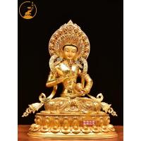 ราคา Boutique Tibetan pure copper tantric bronze gilded King Kong Saddle Buddha statue vajrasattva bronz (44652863611)