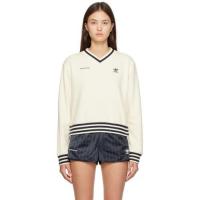 ราคา พร้อมส่ง Adidas x Sporty & Rich v-neck crew sweatshirt จากชอป adidas thailand ค่ะ (18987381206)