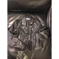 ราคา เสื้อหนังpu สีดำ H&M (24857085360)