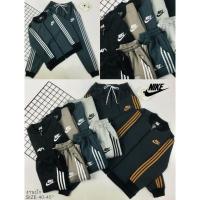 ราคา New(พร้อมส่ง) ชุดเซ็ต เสื้อแจ็กเก็ตซิปหน้า+กางเกงขายาว เนื้อผ้า วอร์มนุ่มๆ งานปัก งานป้าย (21759928345)