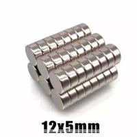 ราคา 100ชิ้น แม่เหล็กแรงดึงดูดสูง 12x5 มม. กลมแบน 12mm x 5mm แม่เหล็กแรงสูง นีโอไดเมียม แม่เหล็กแรงสูง กลมแบน ขนาด 12*5mm (8235009961)