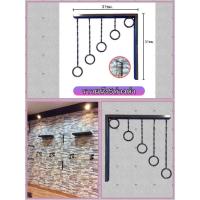 ราคา ราวผนัง5ห่วง สีขาว&สีดำ มี2สีให้เลือก ราววินเทจ by wanwanpresent (6462083373)