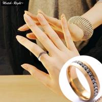 ราคา แหวนแฟชั่น สีเงิน สีทอง กว้าง ประดับพลอยเทียม ของขวัญ สําหรับผู้หญิง ผู้ชาย สีดํา สีฟ้า #5040 (14027945372)