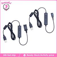 ราคา [Lovoski] ชุดหูฟัง Qd Connector สาย Qd เป็นปลั๊ก USB Adaptor สําหรับ Jabra สําหรับ Plantronics (49153367287)