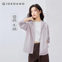 ราคา GIORDANO WOMEN Anti-mosquito raglan sleeve sweat hoodie jacket 05375456 (26076609694)