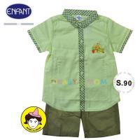 ราคา Enfant ชุดกางเกงลายเขียวอ่อน (12-24เดือน) (739953390)