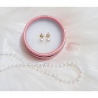 ราคา ต่างหูมุกแท้ ตุ้มหูมุกแท้ มุกสีขาว ขนาดมุก6-6.5mm.ตัวเรือนเงินแท้ชุบทอง (9153299687)