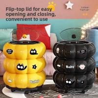 ราคา ถังขยะ ถังขยะทรงแพนเค้กน่ารักความจุขนาดใหญ่ออกแบบสร้างสรรค์เหมาะสําหรับครอบครัว (54351973348)