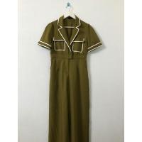 ราคา จั๊มสูทขายาว สีน้ำตาลทอง มือสอง งานป้าย Comeback ไซส์ M (22135982426)