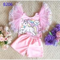 ราคา ชุดเด็ก ลายม้ายูนิคอนจ้า (1996282313)