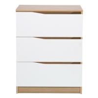 ราคา ตู้ลิ้นชัก 3 ชั้น สีขาวตัดลายไม้ (4773142321)